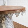 Galvanized Heart Dessert Stand