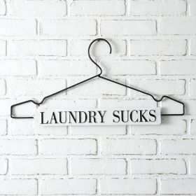 Laundry Sucks Funny Wall Art Decor - Perfect for Laundry Room Decor