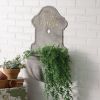 Chateau Cascade Wall-Mounted Water Fountain with Planter - Elegant Outdoor Decor