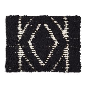 Obsidian Hand Woven Lumbar Pillow