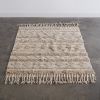 Natural Fringe Geometric Area Rug