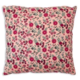 Pink Calico Throw Pillow