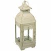 Vintage White Lace Victorian Lantern - Elegant Decorative Lighting Fixture