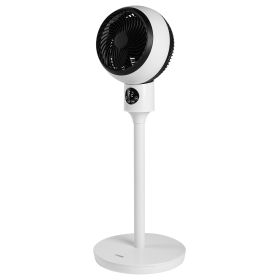 Circulating Stand Fan for Home Bedroom with Remote, Standing Fans Ocillation 70°, Pedestal Fan 3 Speeds,3 Modes,15Hour Timing, LED Display, for Indoor