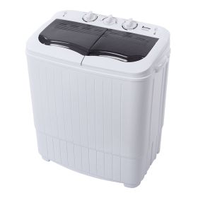 ZOKOP XPB35-ZK35 14.3(7.7 6.6)lbs Semi-automatic Gray Cover Washing Machine