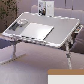 1 multifunctional foldable adjustable bed table - with height and angle adjustable laptop bed table, used for upgrading beds/sofas/sofas/floors