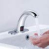 Automatic Sensor Touchless Bathroom Sink Faucet with Deck Plate