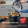 Air fryer 13-in-1 Air Fryer and Pressure Cooker Combo, Sauté, Slow Cook, Bake, Steam, Warm, Roast, Dehydrate, Sous Vide,