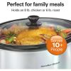 multifunctional kitchenware, 8 Quart Programmable Slow Cooker with Three Temperature Settings, Dishwasher Safe Crock and Lid