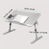 1 multifunctional foldable adjustable bed table - with height and angle adjustable laptop bed table, used for upgrading beds/sofas/sofas/floors