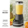 Mainstays 6 Speed Blender with 48 ounce Jar 1.5L jar Black