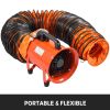 VEVOR Ducting Hose, 25ft PVC Flexible HVAC Duct Hosing for 10 Inch Utility Blower Exhaust Fan