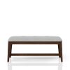 Backless Upholstered Dining Bench Mid-Century Seating