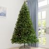 Pre-lit Christmas Tree 6ft Artificial Hinged Xmas Tree with Foldable Stand