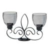 Elegant Fleur De Lis Candle Stand Set - Perfect for Home Decor and Gifts