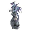 Mystical Jeweled Dragon Skull Figurine