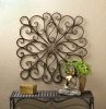 Elegant Scrollwork Wall Art Decor - Intricate Metal Wall Hanging for Home and Office