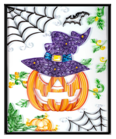 Quilted Paper Painting Creative Handmade Crafts (Option: Pumpkin-Basic)