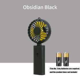 Mini Handheld Fan; USB Desk Fan; Small Personal Portable Table Fan Folding Electric Fan For Travel Office Room Household (Color: Black)