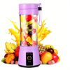 1pc 380ML Portable Blender With 6 Blades Rechargeable USB ; Personal Size Blender For Shakes And Smoothies; Traveling Fruit Veggie Juicer Cup