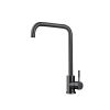 DQOK Black Kitchen Faucets Stainless Steel Kitchen Mixer Single Handle Single Hole Kitchen Faucet Brushed Nickle Mixer Sink Tap