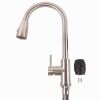 Kitchen Faucet for Sinks with Pull Down Sprayer Stainless Steel Kitchen Faucets