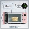 Nostalgia Retro Countertop Microwave Oven - Large 800-Watt - 0.9 cu ft - 12 Pre-Programmed Cooking Settings