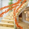 3 Pack Fall Garland with Pumpkin Lights & Enlarged Maple Fall String Lights Halloween Pumpkins Lights