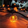 6 Ft 54 LED Halloween Willow Vine Twig 18 LED Pumpkins & Spiders