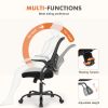 Office Mid Back Ergonomic Mesh Computer Desk Larger Seat Executive Height Adjustable Swivel Task Chair with Lumbar Support